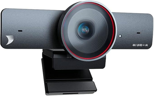 WYRESTORM 4K Webcam with AI Tracking, 120° FOV Wide Angle, Auto Framing, 90fps, 8X Digital Zoom, Dual AI Noise-canceling Mics, Video Conference Room Camera, Zoom Certified, Works for Microsoft Teams