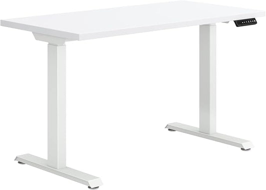 HON Coze Electric Standing Desk Adjustable Height, Coordinate Height Adjustable Desk, 48", White Top, White Base