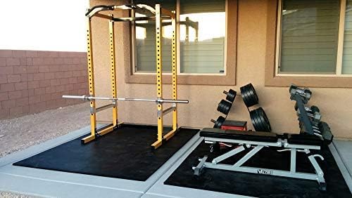 American Floor Mats - Heavy Duty Stall Tiles - Stable/Horse Tiles - Thick, Durable Rubber Flooring Solid Black 6' x 10' Set 3/4" Thick (15 Tiles Total)