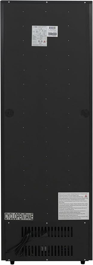 KoolMore DGDR-1D-12C 24 in. 12 Commercial One Glass Door Beverage Display Merchandiser Refrigerator Cooler, ETL Listed in Black, 12.1 cu. ft