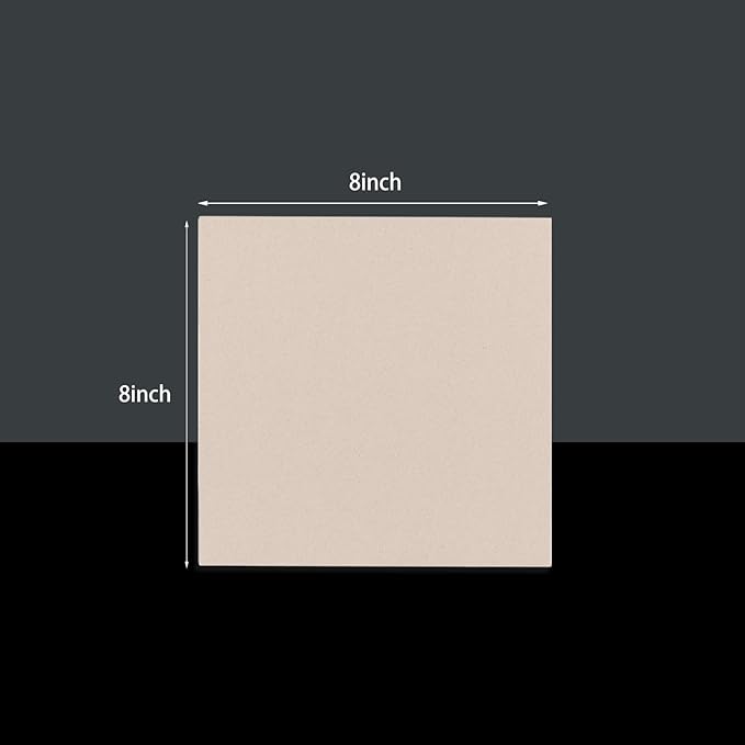 25 Pcs Book Board, Binder Board, Cover Board, Heavy Duty Chipboard for Book Binding, DIY Cardboard (Gray, 8 x 8 Inch 80PT)