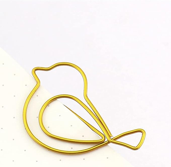 30Pcs Cute Bird Paper Clip JruiZhp Creative Decoration - Suitable for Home, School, and Office Use - Stationery Paper Clip and Binder (Design A)
