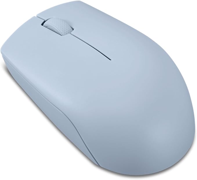 Lenovo 300 Wireless Mouse – Computer Mouse for PC, Laptop with Windows – Ambidextrous Design – 2.4 GHz Nano USB Receiver – 12 Month Battery Life