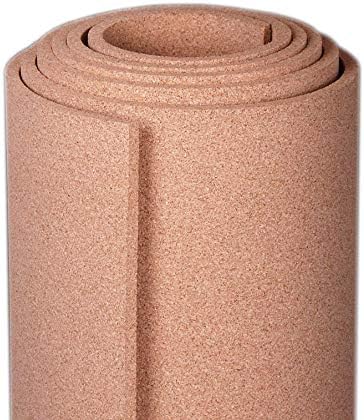 Manton Cork Premium Cork Roll - 4' x 12' x 1/2", 100% Natural Facing Grade Material for Bulletin Boards, Decorative Photo and Message Push Pin Displays - Perfect for Home, School, and Office