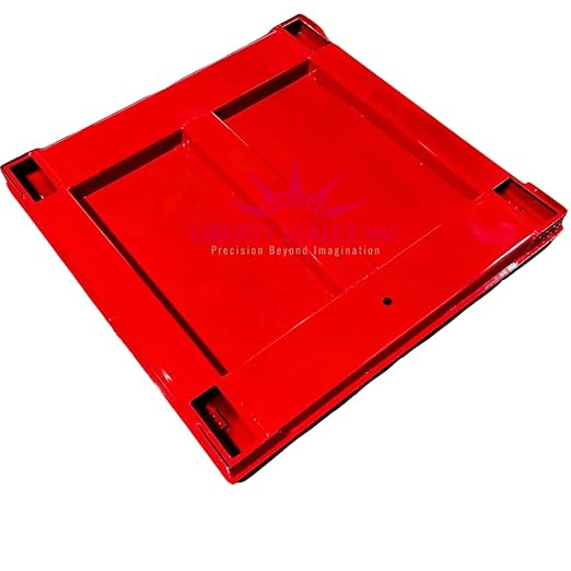 Liberty LS-800-4X5 NTEP Certified (Legal for Trade) Industrial Floor Scale | 48" x 60" | Capacity of 10,000 lbs x 2 lb + Red