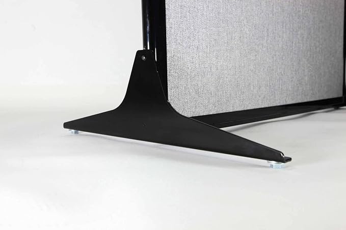 Versare Office Workstation Screen | Portable Wall Divider | Modern Cubicle | Freestanding Privacy Screen | Flexible Work Space | 3 Panels | 99" Wide x 70" Tall Beige SoundSorb Panels with Window