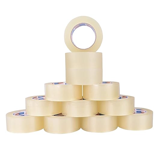 ADHES Packing Tape for Shipping Packaging Moving Boxes,1.88 in x 100 Yard x 2.6 Mil, 60 Rolls