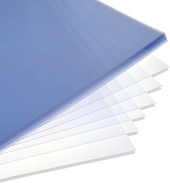 Juvale 100 Pack Clear Presentation Covers for Binding, Letter Size 10 Mil Plastic Sheets for Reports, Presentations, Awards, Books (8.5 x 11 in)