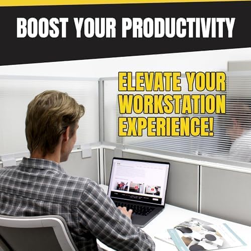 OBEX Screen Extender Polycarbonate Desk Privacy Panel & Divider for Office Cubicle, 12" x 36", Translucent