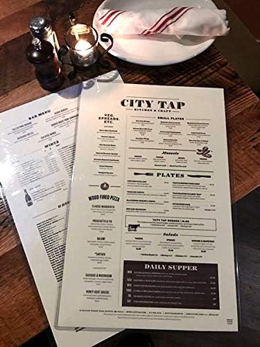 StoreSMART - Rigid Plastic Menu - 8.5" x 14" - 100-Pack - HPP812X14-MENU-100
