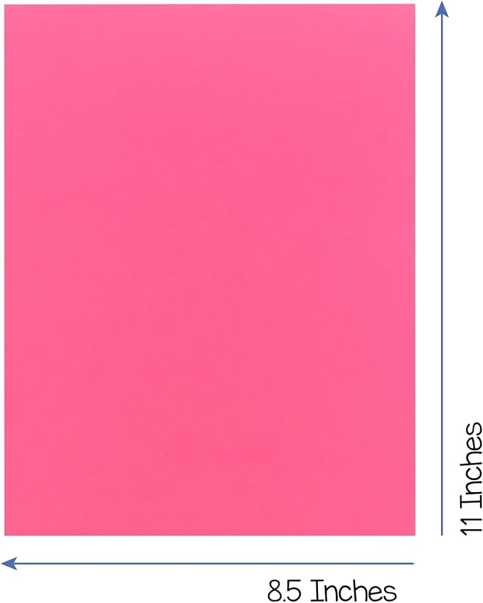 Hygloss Bright Colored Cardstock - 8.5x11-Inch, 12 Assorted Colors, 48 Sheets, 65 lb/ 176 gsm, Fade-Resistant, Acid-Free Color Card Stock Paper