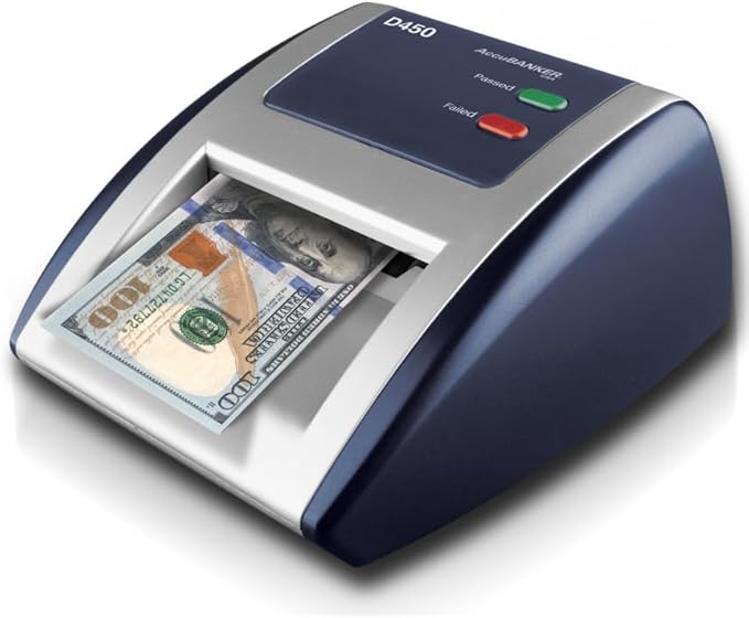 AccuBANKER D450 5-Point Counterfeit Bill Detector Machine, Retail Grade - UL Listed (Pack of 3)