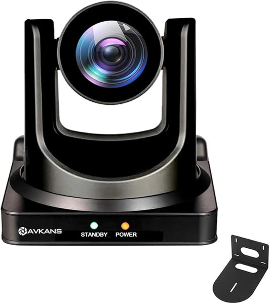 AVKANS NDI PTZ Camera, AI-Base Auto Frame Tracking Camera, 20X Zoom HDMI PTZ with SDI USB POE for Church House of Worship Live Streaming and Recording (NDI License Included)