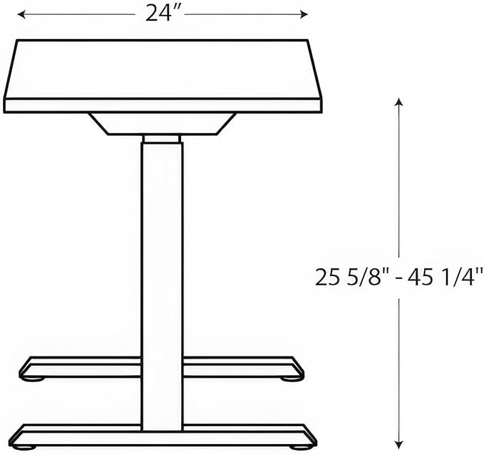 HON Coze Electric Standing Desk Adjustable Height, Coordinate Height Adjustable Desk, 48", Natural Recon Top, Silver Base