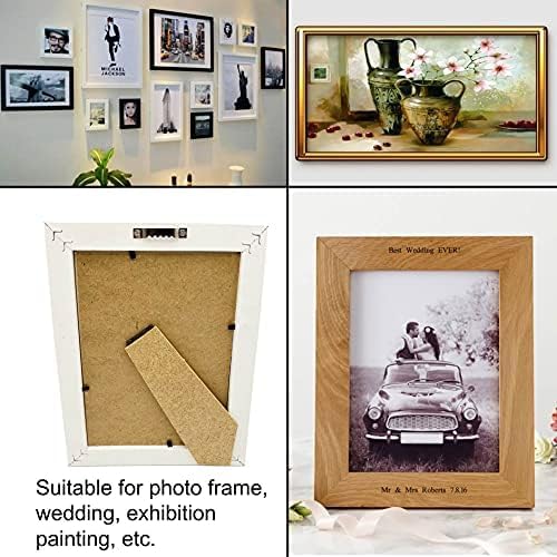 100 Pack Small Sawtooth Picture Hangers Steel Picture Hangers Picture Frames Hangers with Screws Picture Hang Solutions, for Hanging Clock Paintings Artwork Picture Frame Hook Photos (Silver)