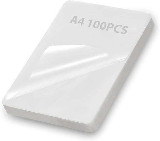 Laminating Sheets 100 Pack, 3 Mil Clear A4 Thermal Laminate Pouches, 8.7 x 11.9-inch Lamination Sheet, Laminator Plastic Paper Hold 8.5 x 11 inch, Suitable for Paper/Photo/Card/Notecard