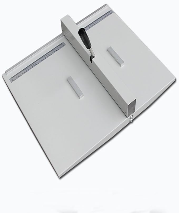 18Inch Manual Creasing Machine Scoring Paper Desktop Paper Card Creaser Scorer with 2 Magnetic Blocks