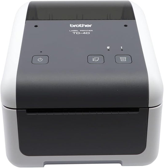 Brother TD-4520DN Entry Level Direct Thermal Desktop Printer, Print Labels and Receipts, 300 dpi, 6ips, USB 2.0