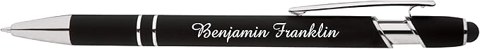 Up to 500 Pcs Custom Pens Bulk | Rainbow of Colors | Soft-Touch Metal Black Ink Personalized with Name or Message (Red, 1000 pcs)