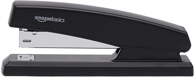 Amazon Basics Stapler Value Pack Including Staples and Staple Remover, 3-Pack, Black