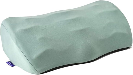 C CUSHION LAB Foot Rest for Under Desk at Work - Adjustable Memory Foam Foot Rest for Office Chair & Gaming Chair - Ergonomic Design for Back & Hip Pain Relief - Wellness Green