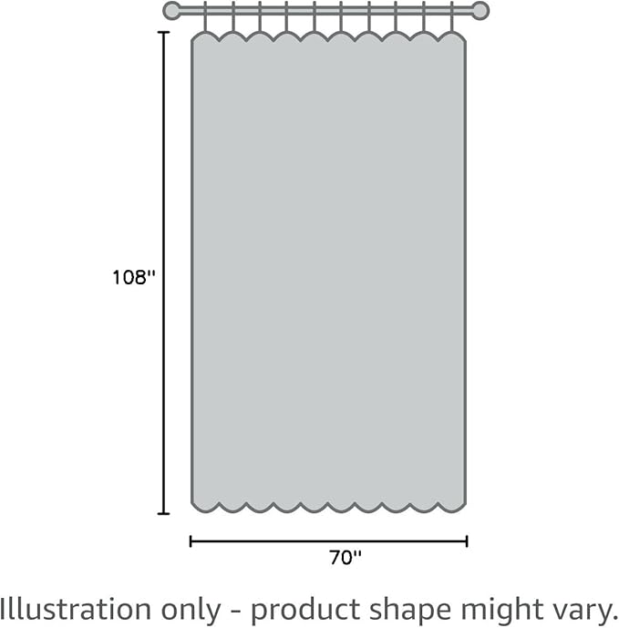 BONZER Room Divider Blackout Curtain Wide Room Darkening Total Privacy Wall Noise Reducing for Bedroom, 108L x 70W Inch (9L x 5.8W ft), 1 Panel, Cream