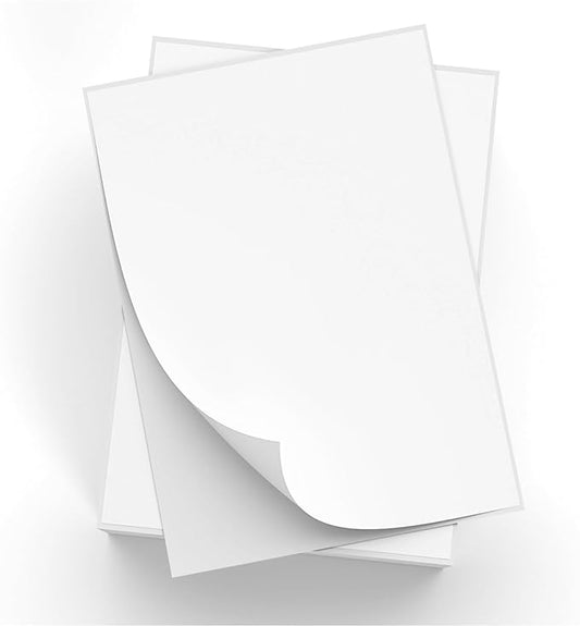 5000 Full Sheets Sticker Paper for Laser & Ink Jet Printers, 8.5" x 11" Full Sheet Address Shipping Label, 5000 Sheets 5000 Labels