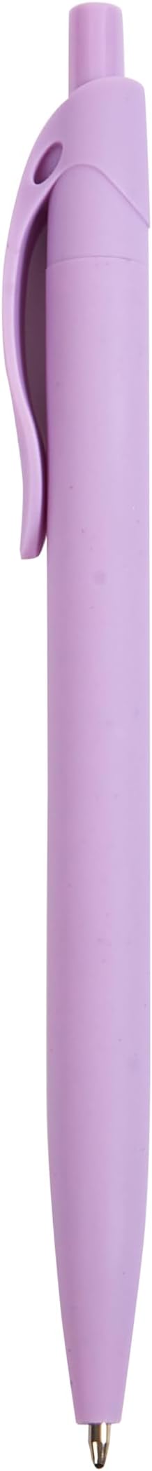 BallPoint Pens, 50 Pack (BLACK Ink), Bulk Pens, Purple Barrel,Click Pens for Office Home and School, Retractable Ballpoint Pens, Medium Point, 1.00MM (Purple)