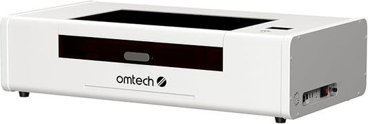 OMTech 55W Polar Lite, Desktop CO2 Laser Engraver and Cutter, 20"x12" Compact Laser Engraving Machine with Built-in Exhaust Fans & 0.5gal Water Tank, Laser Cutting Machine for Wood Acrylic Glass More