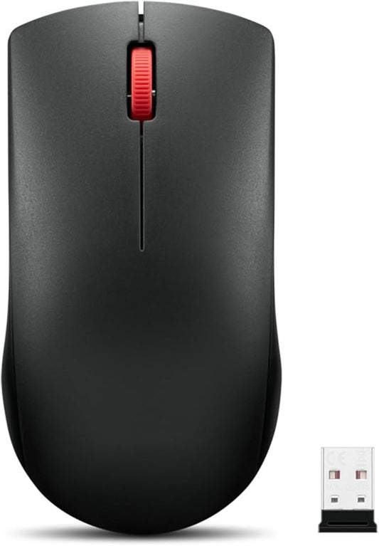 Lenovo Wireless Mouse (WL150) - 2.4G Nano USB-A Ambidextrous Ergonomic Mouse – 3-Million Clicks, 1,000 DPI – Portable Compact Cordless Design - Computer & Laptop Accessories