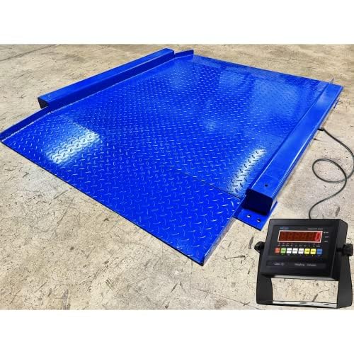 Liberty LS-917-R NTEP Low Profile Drum Scale with 2.5' x 2.5' (30" x 30") Platforms for Barrel Weighing, Regular LED Version | 5000 lbs x 1 lb