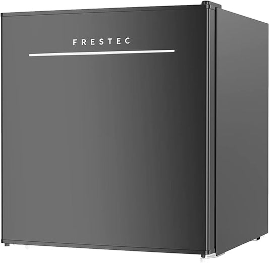 Frestec 1.7 Cu.Ft Mini Fridge with Freezer,Mini Fridge for Bedroom,Small Refrigerator,Dorm Refrigerators with Freezer,Compact Refrigerator for Office,Apartment,Dorm,Bedroom (Black)