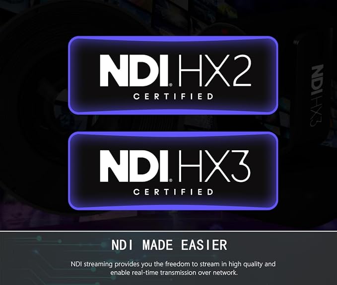 AVKANS 20X NDI PTZ Camera Kits - 2pcs 20X AI Auto Tracking NDI Camera with 1pcs IP Joystick Controller Package for Church Live Streaming Video Production（2X LV20N and 1x AV-Joy-IP）