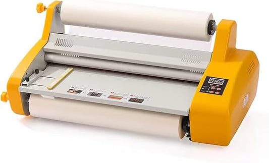 Laminating Machine 18" Hot and Cold Roll Laminator 110V Digital Thermal Laminating Machine for A2/A3 Single/Dual Sides Lamination