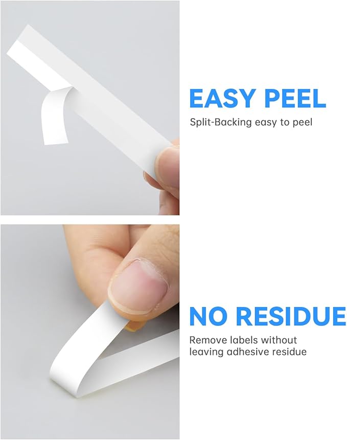 6-Pack Compatible for Brother P Touch TZ Label Tape TZe-231 131 431 531 631 731 12mm 0.47 Laminated Multi Color for P Touch PT-H110 PTD210 PTD220 PTD600, Clear/White/Red/Blue/Yellow/Green