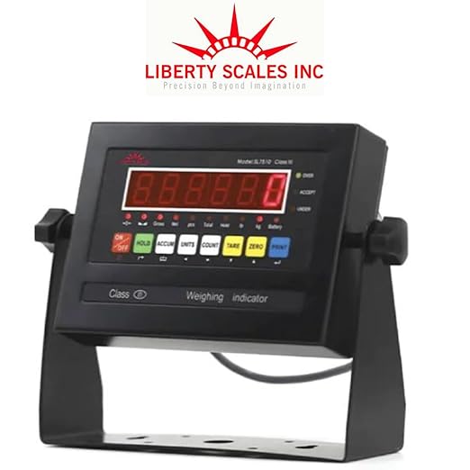 Liberty LS-800-4X5 NTEP Certified (Legal for Trade) Industrial Floor Scale | 48" x 60" | Capacity of 10,000 lbs x 2 lb + Red