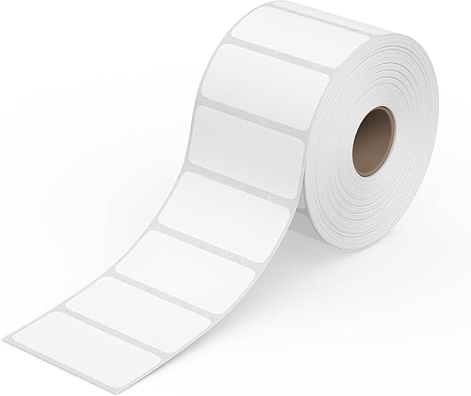 PSBM Thermal Transfer Labels, 4x6 Inch, 4 Rolls, 1000 Labels/Roll, 3 Inch Core, Perforated, Must Have Thermal Ribbon (Not Included)