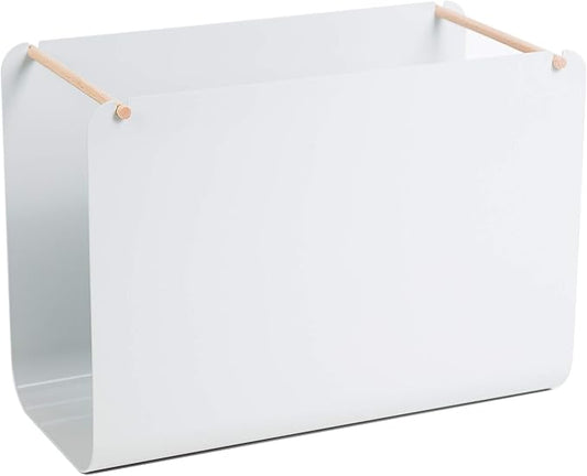 U Brands Metal Hanging File Organizer, Letter Size, Desktop Accessory, Arc Collection, Grey
