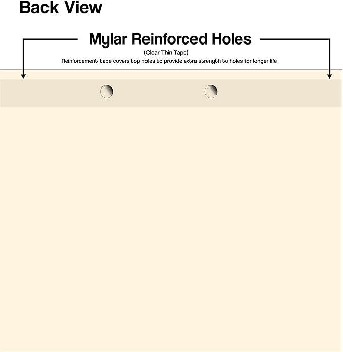 Doctor Stuff - Stock Medical Chart Dividers, 65 Sets of 6 Popular Healthcare Index Tabs, Bottom Tab, 8-1/2" x 11-3/8", File Folder Organizer for Nursing Patient Charts & Medical Records