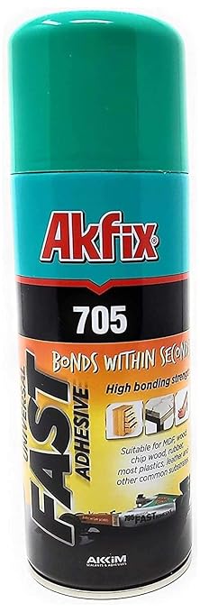 Akfix 705 Spray Adhesive Activator - Cyanoacrylate Super Glue Accelerator Spray for Plastic, Metal, Wood & PVC, CA Glue Activator - Only Activator | 6.76 fl oz 1 Pack