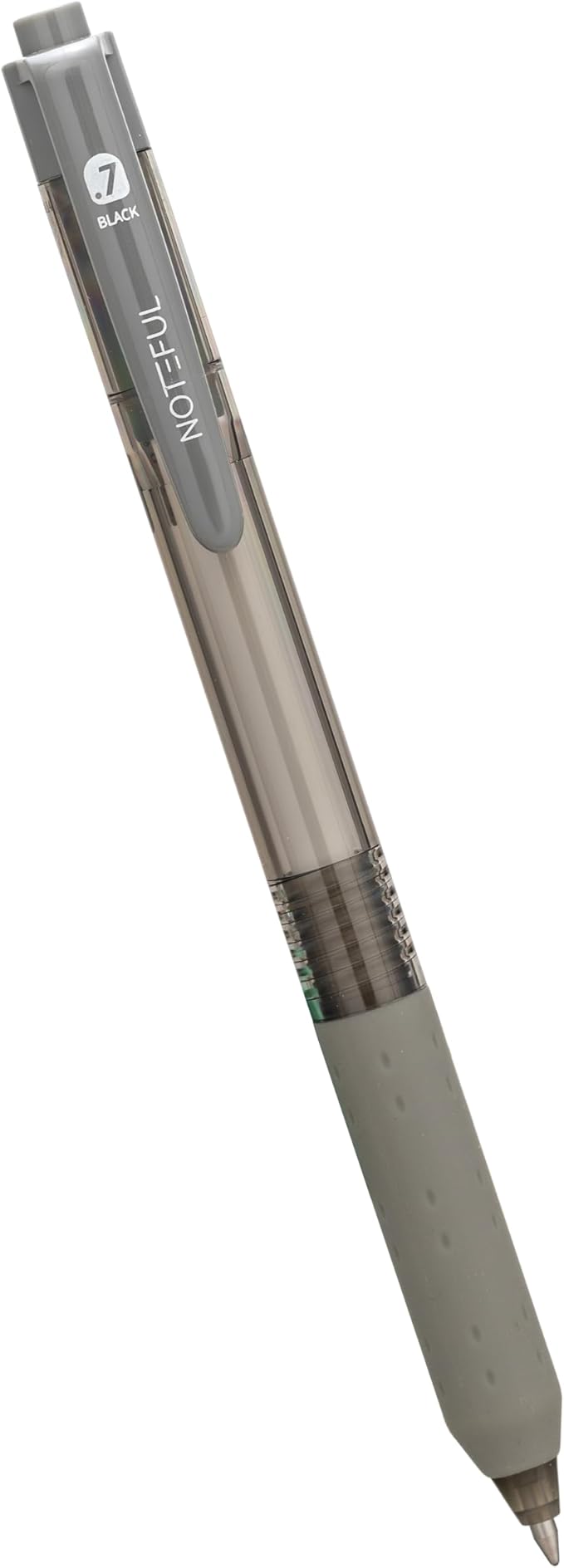 Retractable Silent Click Gel Pens For Journaling, Smooth Writing, Black Gel Ink Medium Point Pen (0.7 mm), Pack of 8