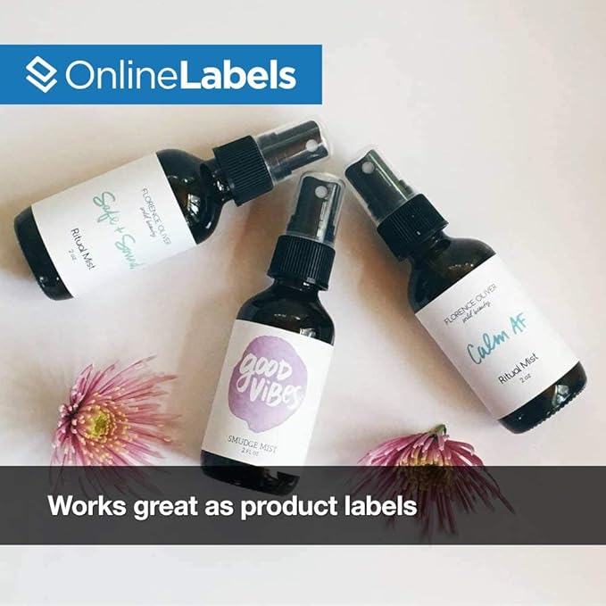 4 x 2 Rectangle Mailing Labels - Permanent, White Matte - Address, Shipping, Gift - Pack of 20,000-2,000 Sheets - Inkjet/Laser Printers - Online Labels