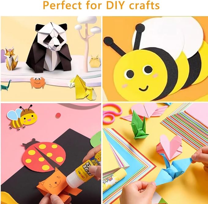 A4 Origami Paper Brown 100 Sheets, 8.27×11.7 inch Double Sided Color Easy Fold Big Origami Paper A4 Colored Copy Papers Thin 70gsm for Beginners, DIY handwork Art and Craft Projects (210 x 297 mm)