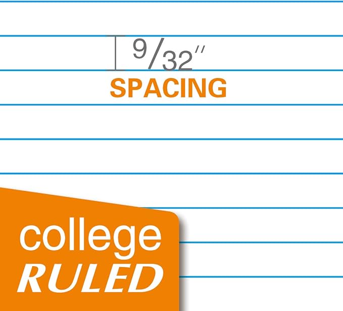 KAISA 1 Subject Spiral Notebooks, 70 Sheets College Ruled 10.5"x8" Paper, Note Books Home School Supplies for Students Office, 1Carton of 24pcs