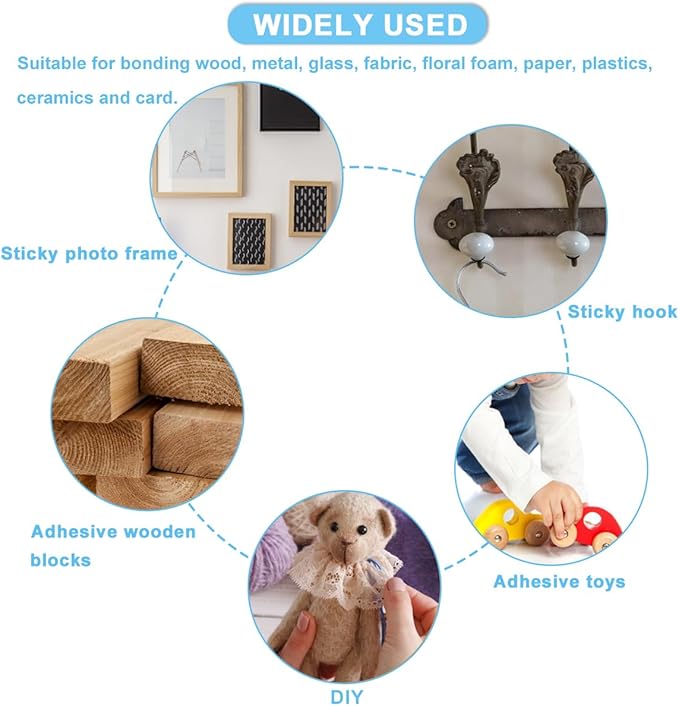 30 Pack Clear Hot Glue Sticks 0.43x8 Inches, Extra Long Strong Adhesive Glue Gun Sticks, Fast Drying, Ideal for DIY Crafts, Arts, Wood, Fabric, Repairs, and Home Projects