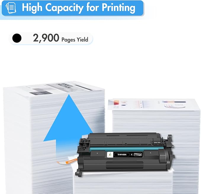 148A Toner Cartridge Black 148X Compatible Replacement for HP 148A 148X W1480X W1480A for HP Laserjet Pro 4001n 4001dw 4001dn MFP 4101fdw 4101fdn Printer Ink (2 Pack)