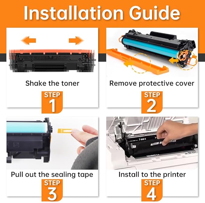25B3074 High Yield Black Toner Cartridge (45,000 Pages) - Compatible with Lexmark M5255 M5270 XM5355 XM5370 XM7355 XM7365 XM7370 Printers(with Chip)