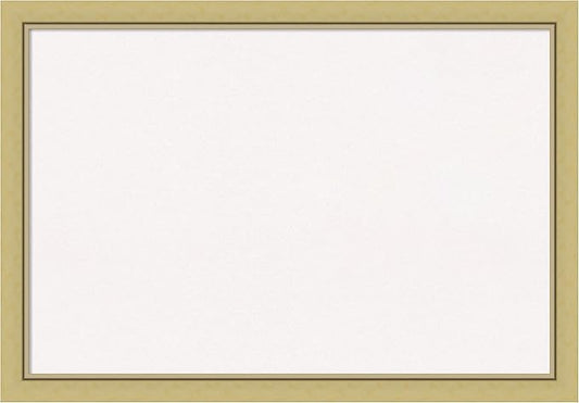 Amanti Art White Cork Board for Wall, 27x39 Vision Board with Gold Frame, Large Corkboard Office Decor for Home Organization, Casual Corkboard Pinboard to display items for home organization