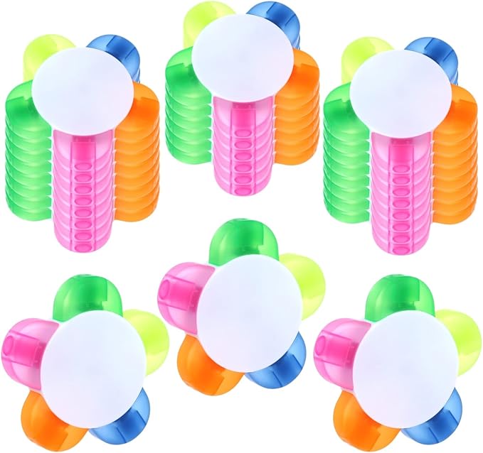 50 Pcs Petal Highlighters, Flower Shape Fluorescent Pens, 5-in-1 Highlighters for Marking, Drawing, Petal-Shaped Aesthetic Markers for Homes, Schools, Office Stationery Supplies (50)