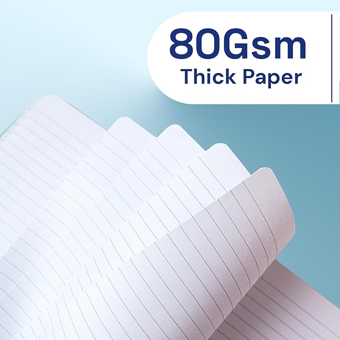 A4 Lined Journal Notebook, 8mm Ruled Notepad, Journaling for Writing, Work, School, Travel and Note Taking, Hardcover 160 Pages (80 Sheets) 8.27 x 11.6 inches (Cornflower Blue)
